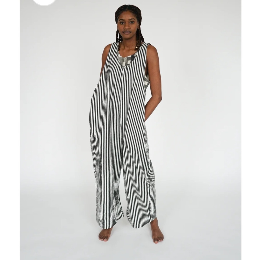STATE THE LABEL Jumper in Railroad Stripe S/M Short